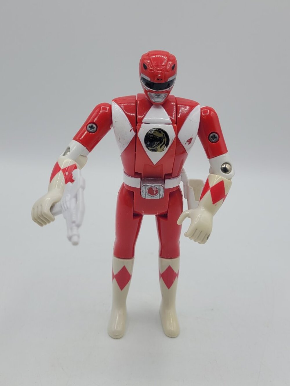 1993 Bandai Power Rangers Auto Morphin Red Ranger W/ Gun Action Figure
